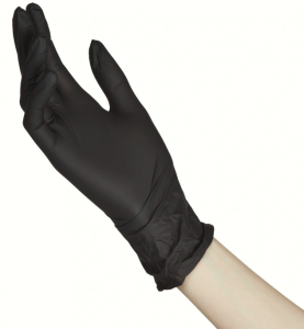 Перчатки FOXY-GLOVES смотровые нитриловые (черный, 8-9 / L)