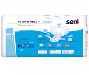 Подгузники для взрослых Seni Super Classic Large, 30 шт