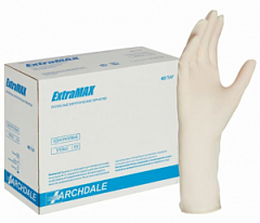 Перчатки ExtraMAX хирургические латексные (белый, 7.5)