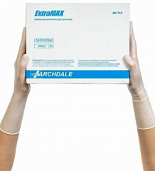 Перчатки ExtraMAX хирургические латексные (белый, 7.5)